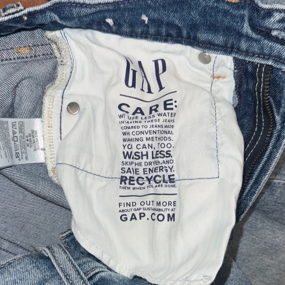 GAP 80’s Straight High Rise Women's Light Blue Straight Leg Jeans - Picture 2 of 5